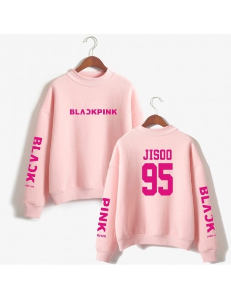 Hoodies & Sweatshirts Women Sweatshirt Blackpink Concert Hoodie Pullover Loose Turtleneck Hoodies JENNIE ROSE LISA JISOO Memb...