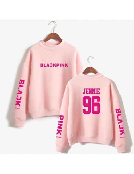 Hoodies & Sweatshirts Women Sweatshirt Blackpink Concert Hoodie Pullover Loose Turtleneck Hoodies JENNIE ROSE LISA JISOO Memb...