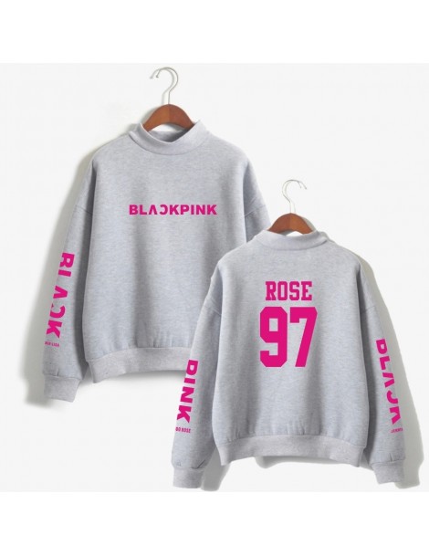 Hoodies & Sweatshirts Women Sweatshirt Blackpink Concert Hoodie Pullover Loose Turtleneck Hoodies JENNIE ROSE LISA JISOO Memb...