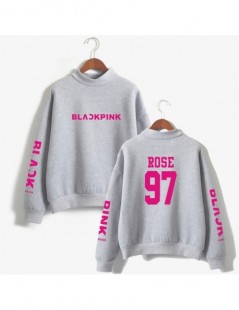 Hoodies & Sweatshirts Women Sweatshirt Blackpink Concert Hoodie Pullover Loose Turtleneck Hoodies JENNIE ROSE LISA JISOO Memb...