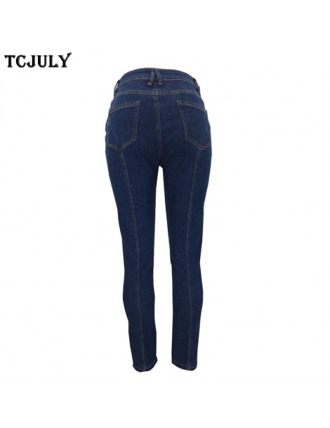 Jeans American Fashion Blue Jeans Bleached Fashion Bottom Furcal Design Skinny Push Up Denim Pants Casual Women's Stretch Jea...