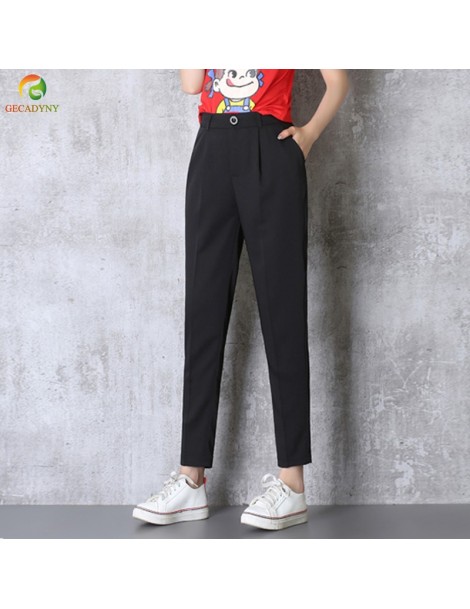 Pants & Capris Hot Sale Harem Pants Women 2019 Summer Autumn Pants Casual OL Pants Elastic High Waist Slim Work Pants Plus Si...