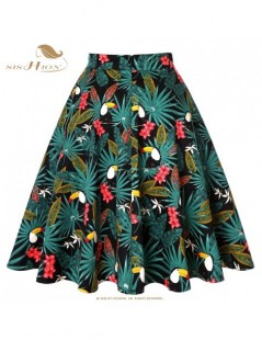 Skirts Skirts Womens Plus Size Women Black Skirt VD0020 Tutu Skirt Women Toucan Palm Floral School jupe femme High Waist Skir...