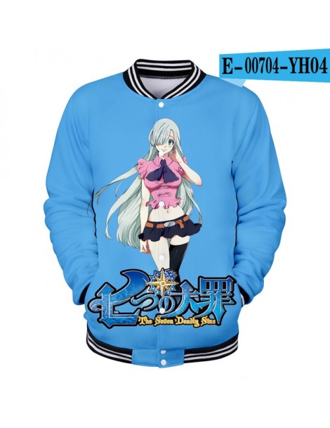 Hoodies & Sweatshirts New Kpop Fashion Anime Manga White Cartoon Women Men 3D Print nanatsu no taizai Jacket Baseball Uniform...