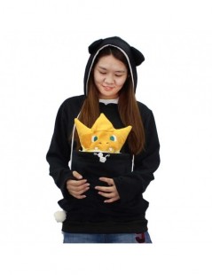 Hoodies & Sweatshirts Droppshiping Women Dog Cat Hoodies Sweatshirt With Cuddle Pouch Casual Kangaroo Pullover Tops dg88 - Bl...