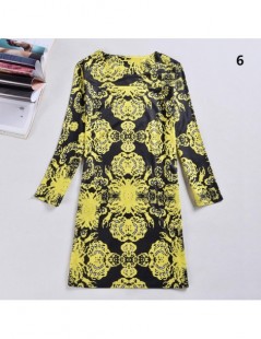 Dresses Plus Size Women Clothing Spring Fall Fashion Flower Print Women Dress Ladies Long Sleeve Casual Spring Dresses Vestid...