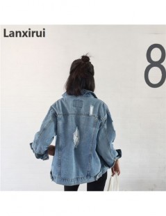 Jackets 2018 Women Basic Coat Denim Jacket Women Winter Denim Jacket For Women Jeans Jacket Women Denim Coat Loose Fit Casual...