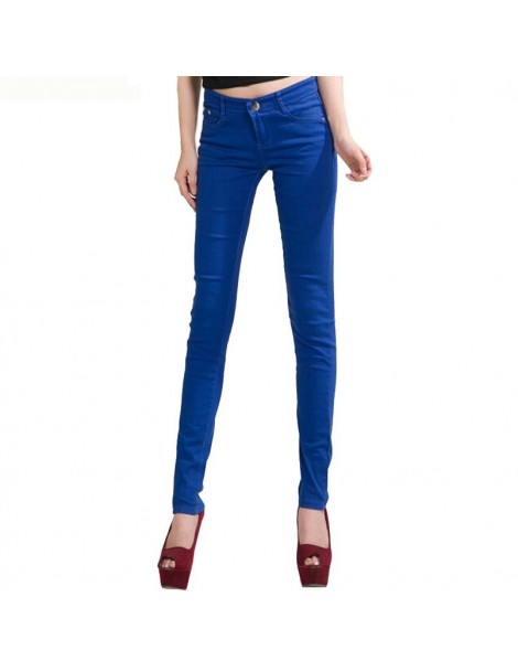 Pants & Capris Women's Pants Women Candy Color Pencil Pants Trousers Women Jeans Ladies Elastic Stretch Skinny Pants Plus Siz...