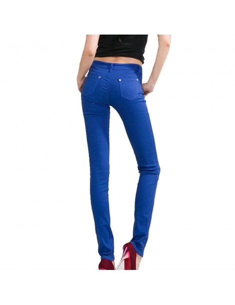 Pants & Capris Women's Pants Women Candy Color Pencil Pants Trousers Women Jeans Ladies Elastic Stretch Skinny Pants Plus Siz...