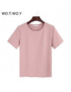 T-Shirts 2018 Summer Cotton T Shirt Women Loose Style Solid Tee Shirt Female Short Sleeve Top Tees O-Neck T-shirt Women - 503...