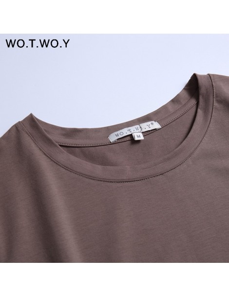 T-Shirts 2018 Summer Cotton T Shirt Women Loose Style Solid Tee Shirt Female Short Sleeve Top Tees O-Neck T-shirt Women - 503...