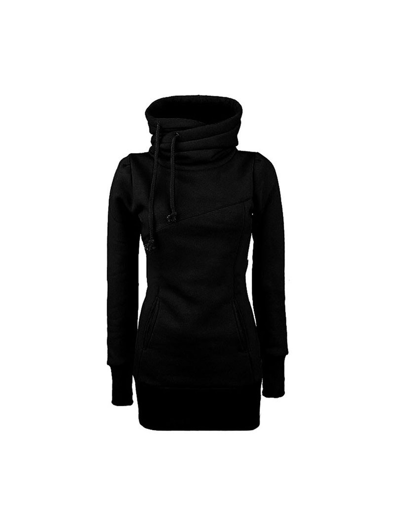 New Women Lady Top Hoodie Long Sleeve Drawstring Pocket Solid Color For ...