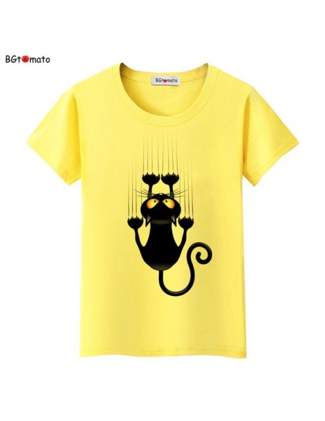 T-Shirts Hot sale summer naughty black cat 3D T shirt women lovely cartoon tshirt Good quality original brand shirts casual t...