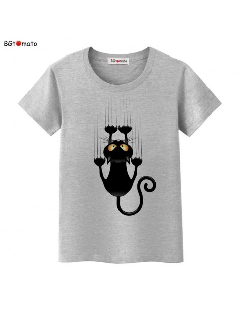 T-Shirts Hot sale summer naughty black cat 3D T shirt women lovely cartoon tshirt Good quality original brand shirts casual t...