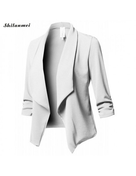 Blazers 2018 New Fashion Women Slim Fit Blazer Jacket Coat Small Suit autumn winter Long Sleeve Cardigan Coat Work Blazer Coa...