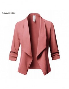 Blazers 2018 New Fashion Women Slim Fit Blazer Jacket Coat Small Suit autumn winter Long Sleeve Cardigan Coat Work Blazer Coa...