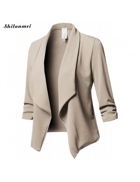 Blazers 2018 New Fashion Women Slim Fit Blazer Jacket Coat Small Suit autumn winter Long Sleeve Cardigan Coat Work Blazer Coa...