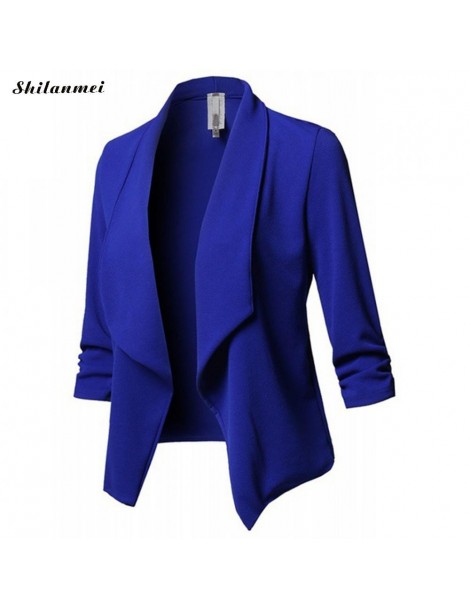 Blazers 2018 New Fashion Women Slim Fit Blazer Jacket Coat Small Suit autumn winter Long Sleeve Cardigan Coat Work Blazer Coa...