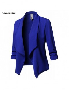 Blazers 2018 New Fashion Women Slim Fit Blazer Jacket Coat Small Suit autumn winter Long Sleeve Cardigan Coat Work Blazer Coa...