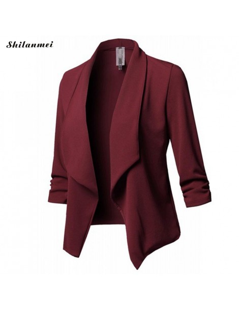 Blazers 2018 New Fashion Women Slim Fit Blazer Jacket Coat Small Suit autumn winter Long Sleeve Cardigan Coat Work Blazer Coa...