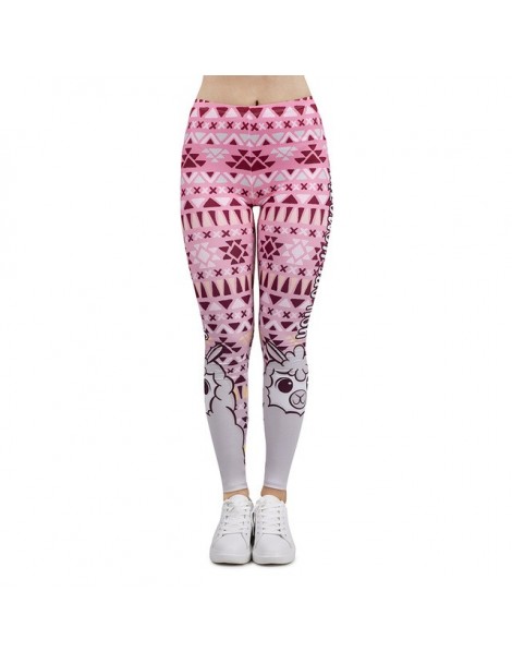 Leggings New arrival Women Legging Ethnic Alpacas Printing Leggins Slim High Elasticity Legins Fitness Leggings Female Pants ...