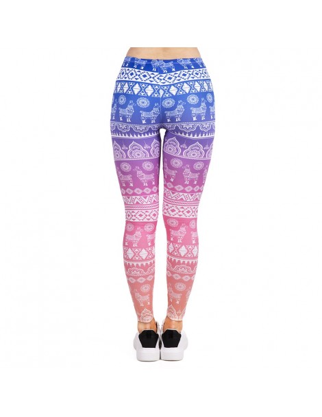 Leggings New arrival Women Legging Ethnic Alpacas Printing Leggins Slim High Elasticity Legins Fitness Leggings Female Pants ...