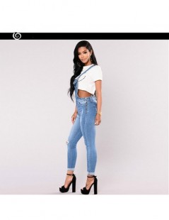 Jeans Denim Overalls Woman 2018 Jean Jumper Female Denim Jumpsuit Sexy Suspenders Pants Women Trousers High Waist Ripped Jean...