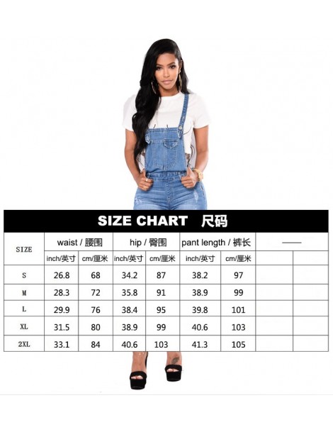 Jeans Denim Overalls Woman 2018 Jean Jumper Female Denim Jumpsuit Sexy Suspenders Pants Women Trousers High Waist Ripped Jean...