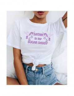 T-Shirts yes Daddy Satan Is My Sugar t shirt Daddy Aesthetic Clothes Kawaii tshirt Harajuku women top tee t-shirt ulzzang aes...