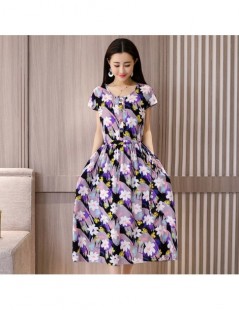 Dresses Plus Size 2019 Summer New Short-sleeved Print Vintage Dress Loose Long Dress XL-6XL Women Dress RE2336 - 9 - 42300440...