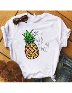 T-Shirts pineapple fruits Clothing T-shirt Fashion Women fashion Tee Top Graphic T Shirt Female Tshirt Women Kawaii Camisas M...