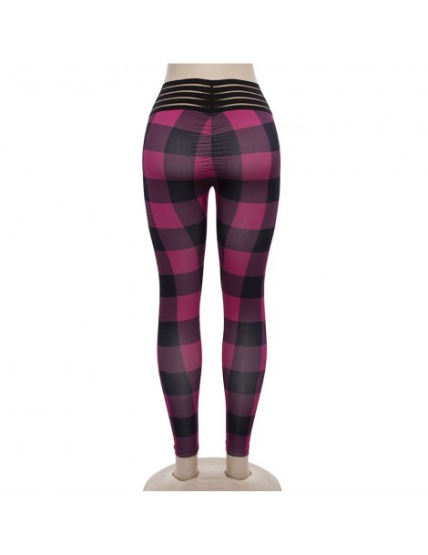 Leggings High Waist Leggings Sexy Push Up Women Plaid Printed Leggings Female Workout Jeggings For Women Scrunch Butt New Leg...