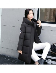 Parkas white women winter hooded warm coat plus size candy color cotton padded jacket female long parka womens wadded jaqueta...