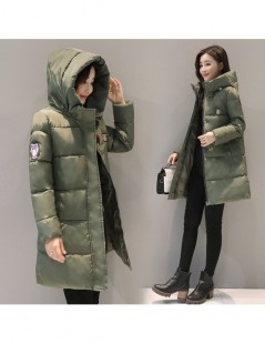 Parkas white women winter hooded warm coat plus size candy color cotton padded jacket female long parka womens wadded jaqueta...