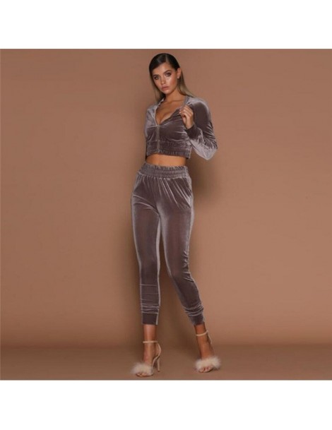 Women's Sets Casual Tracksuit For Women Short Top And Pant Spring Autumn 2 Piece Set Women Keep Warm Long Sleeve Zip Hoodies ...