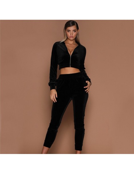 Women's Sets Casual Tracksuit For Women Short Top And Pant Spring Autumn 2 Piece Set Women Keep Warm Long Sleeve Zip Hoodies ...