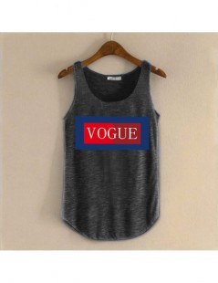 Tank Tops 2018 New Summer Vogue Slogan Printed Tank Top Womens Bamboo Cotton Breathable Fitness Sleeveless Crop Top Shirts Fo...