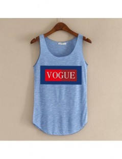 Tank Tops 2018 New Summer Vogue Slogan Printed Tank Top Womens Bamboo Cotton Breathable Fitness Sleeveless Crop Top Shirts Fo...