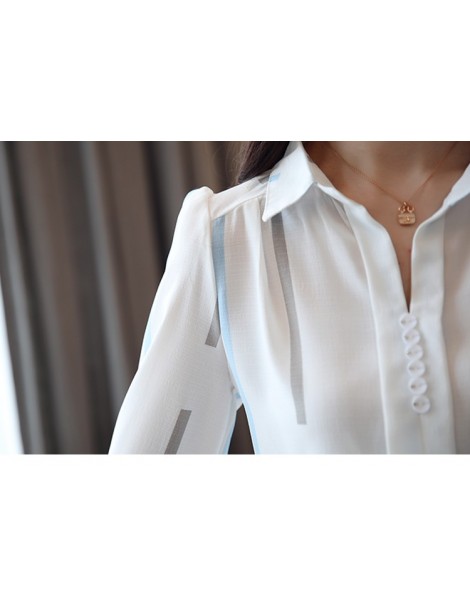 Blouses & Shirts fashion woman blouses 2019 spring long sleeve women shirts striped blouse shirt office work wear womens tops...