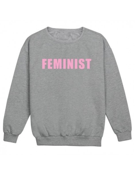 Hoodies & Sweatshirts Feminist Sweatshirt Jumper Women Ladies Funny Fun Tumblr Hipster 90s Fashion Grunge Pink Hoodie Feminis...