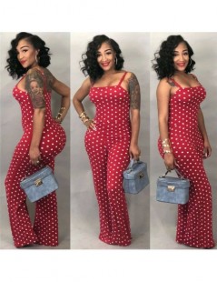 Jumpsuits 2019 Women Ladies Clubwear Summer Playsuit Jumpsuit Romper Long Pants Polka Dots Party Trousers Plus Size - White -...