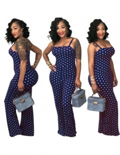 Jumpsuits 2019 Women Ladies Clubwear Summer Playsuit Jumpsuit Romper Long Pants Polka Dots Party Trousers Plus Size - White -...