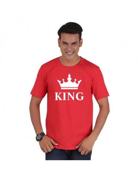 T-Shirts couple t shirt for husband and wife lovers king queen clothes funny tops tee femme casual men women dress 2019 ulzza...