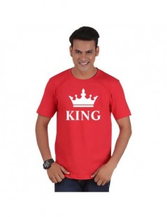 T-Shirts couple t shirt for husband and wife lovers king queen clothes funny tops tee femme casual men women dress 2019 ulzza...