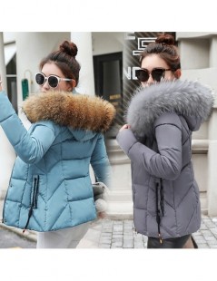 Parkas Winter Jacket Women Parkas for Coat Fashion Female Down Jacket With a Hood Large Faux Fur Collar Coat 2019 Autumn high...