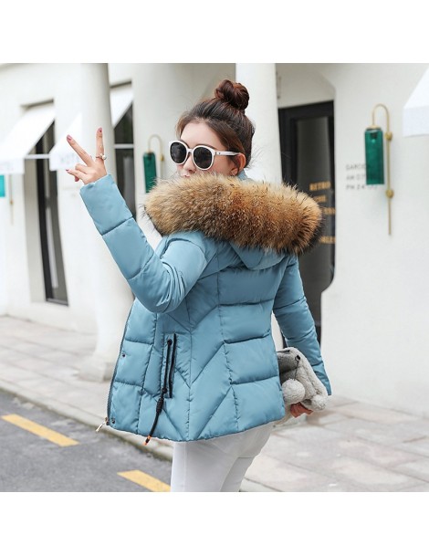 Parkas Winter Jacket Women Parkas for Coat Fashion Female Down Jacket With a Hood Large Faux Fur Collar Coat 2019 Autumn high...