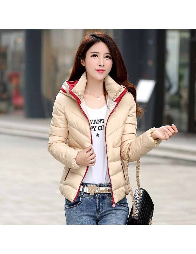 Autumn Winter Black Padded Jacket New 2018 Women Causal Slim Long ...