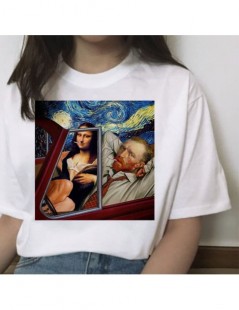 T-Shirts van gogh Art Oil print t shirt women femme ulzzang tshirt 90s Graphic female aesthetic top shirts harajuku grunge t-...