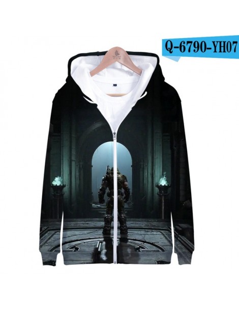 Hoodies & Sweatshirts Leisure HIP HOP 3D Game Doom Eternal Printed Zipper Hoodies Women/Men harajuku Long Sleeve zipper Hoode...