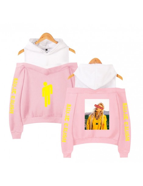 Hoodies & Sweatshirts Billie Eilish Basic High Street Streetwear Fashion off-shoulder Hoodies Sweatshirt Women Hip Hop Sexy H...